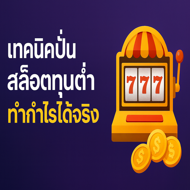 เทคนิคปั่นสล็อตทุนต่ำ